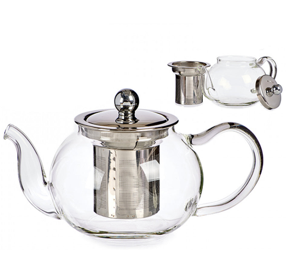 Glass teapot 0.5 L with filter