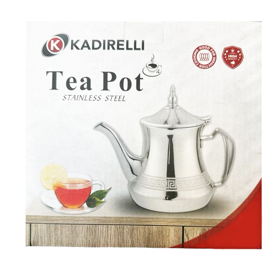 Kadirelli Marokkaanse theepot chroom – inductie, 1,4 of 1,8 liter
