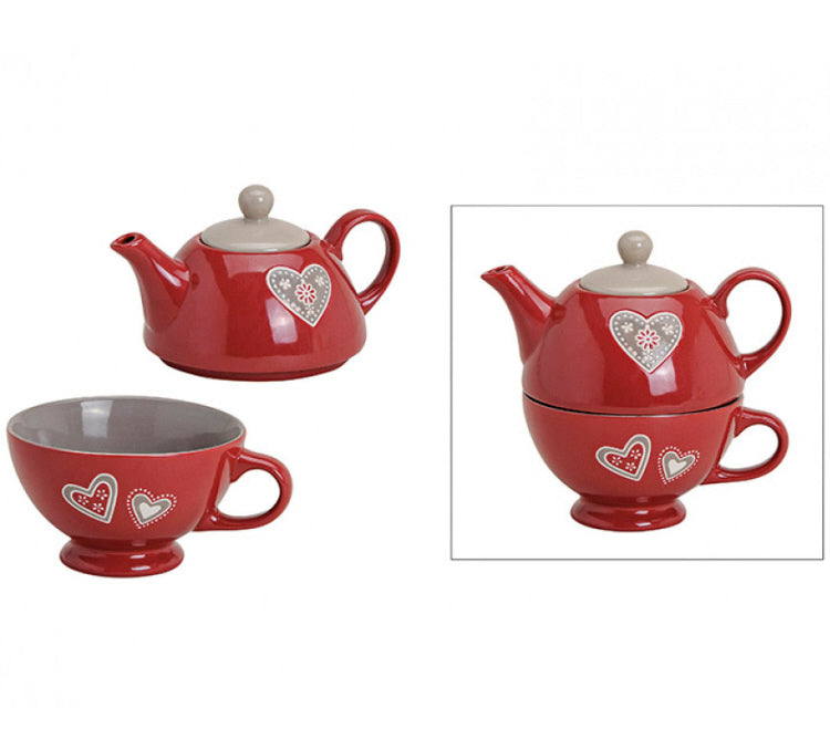 Tea for one set - Service à thé - Céramique 400 ml