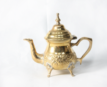 Kleine Marokkaanse theepot voor 1 persoon – 250 ml, goud