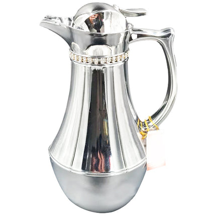Orientalische Thermoskanne Silber