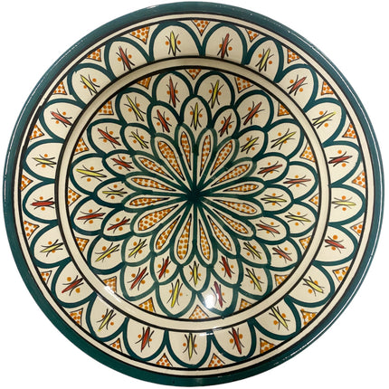 Marokkanische Schale mit fröhlichen Farben 35 cm
