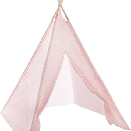 Tipi-Spielzelt für Kinder - 120 x 120 x 160 cm - rosa - Wigwam