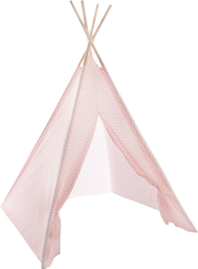 Tipi-Spielzelt für Kinder - 120 x 120 x 160 cm - rosa - Wigwam