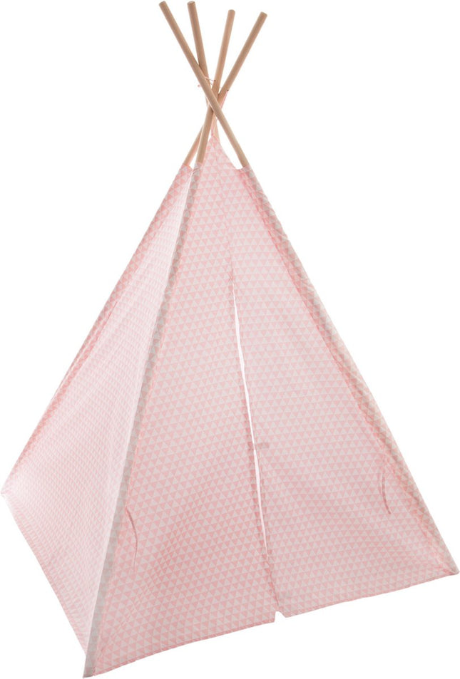 Tipi-Spielzelt für Kinder - 120 x 120 x 160 cm - rosa - Wigwam