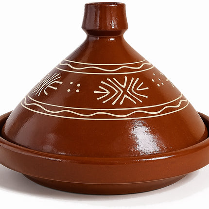Traditionelle marokkanische Tajine – handgefertigtes Steingut