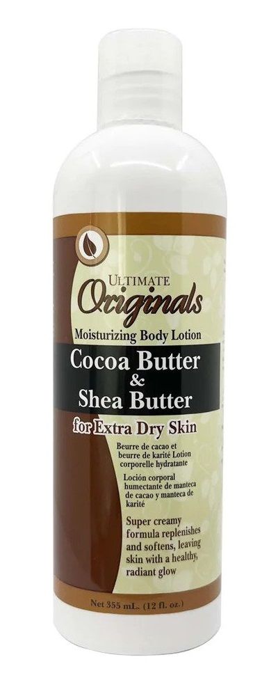 Lait corporel ultime au cacao et au karité bio (12 oz / 354 ml)