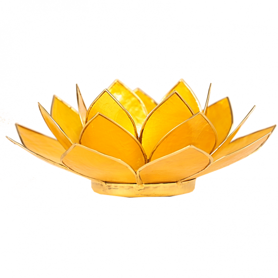 Photophore Lotus Jaune citron