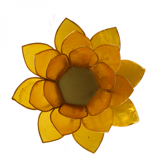 Photophore Lotus Jaune citron