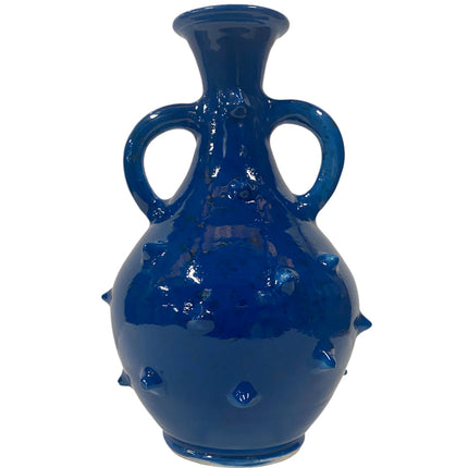 Vase Kanne Stacheln dunkelblau