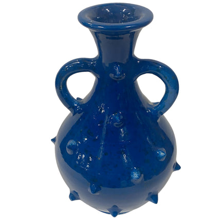 Vase Kanne Stacheln dunkelblau