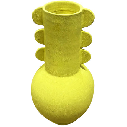 Laayoune Keramikvase Gelb 40 cm