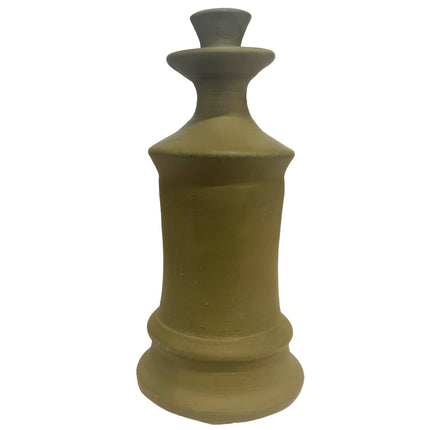 Handgemachte Vase Steingut Salbei