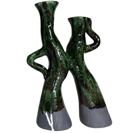 Handgefertigte marokkanische Vase in Baumstruktur