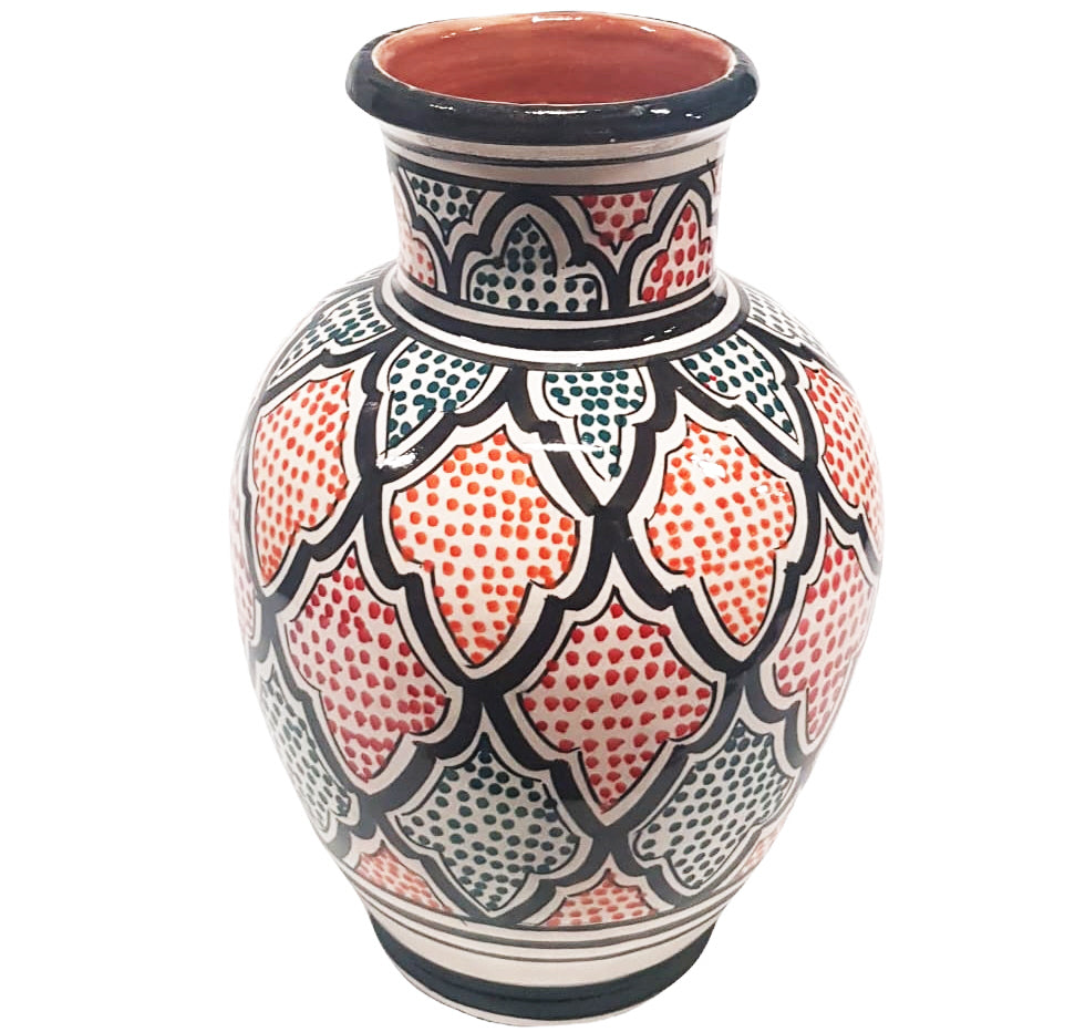 colorful Moroccan vase