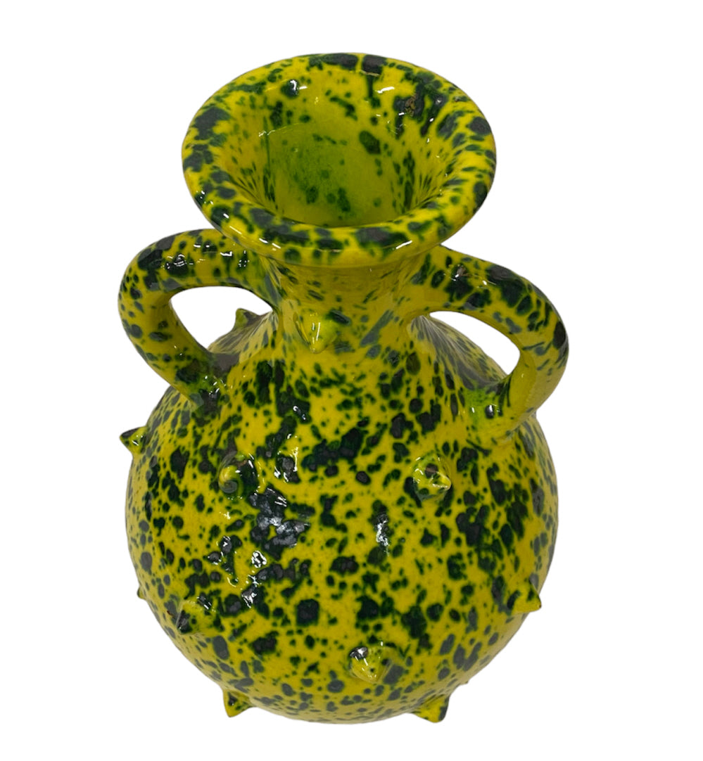 Spiked vase with two handles 25 cm