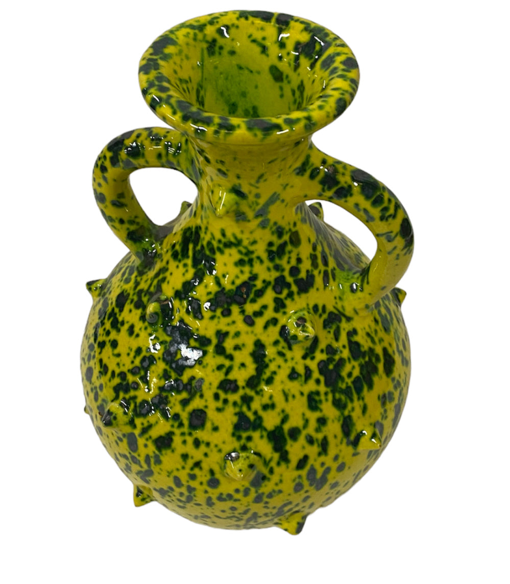 Spiked vase with two handles 25 cm