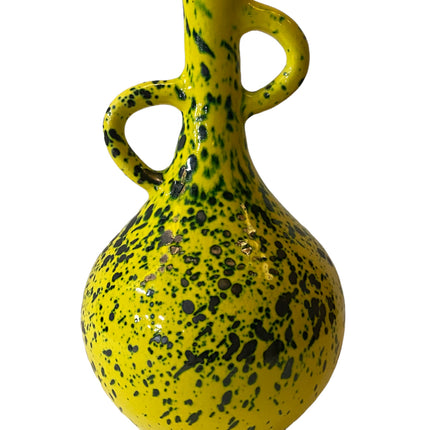Vase Ourika gelb-grün