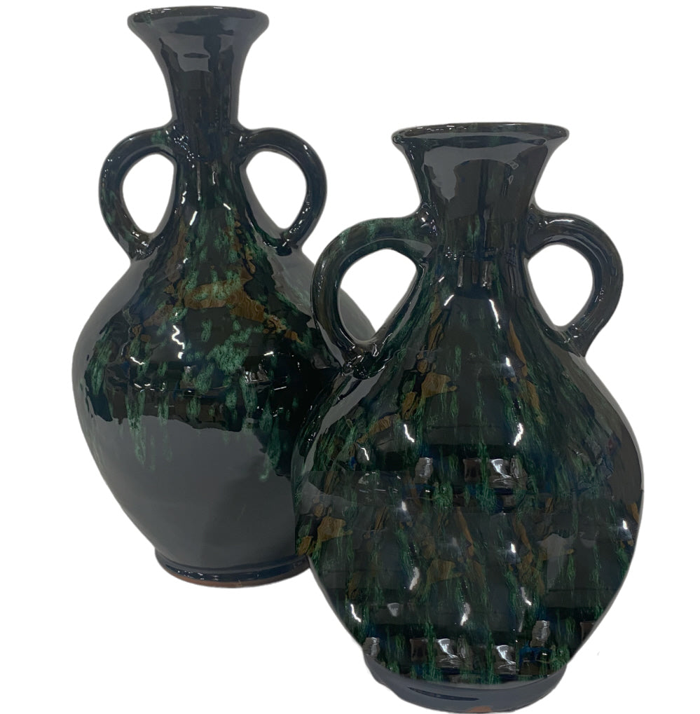Vase Ourika vert foncé