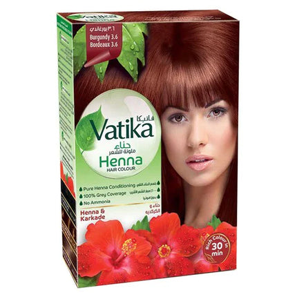 Vatika Henna Haarfarbe Burgunder