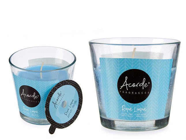 Kerze Blau Saubere Kleidung (9 x 8 x 9 cm)