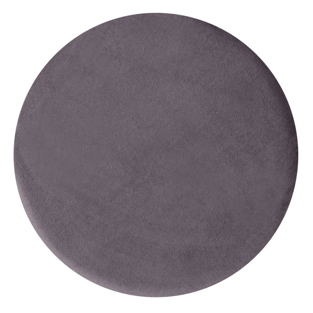 Tabouret en velours avec cadre en fer - anthracite Ø 32 H 42 cm