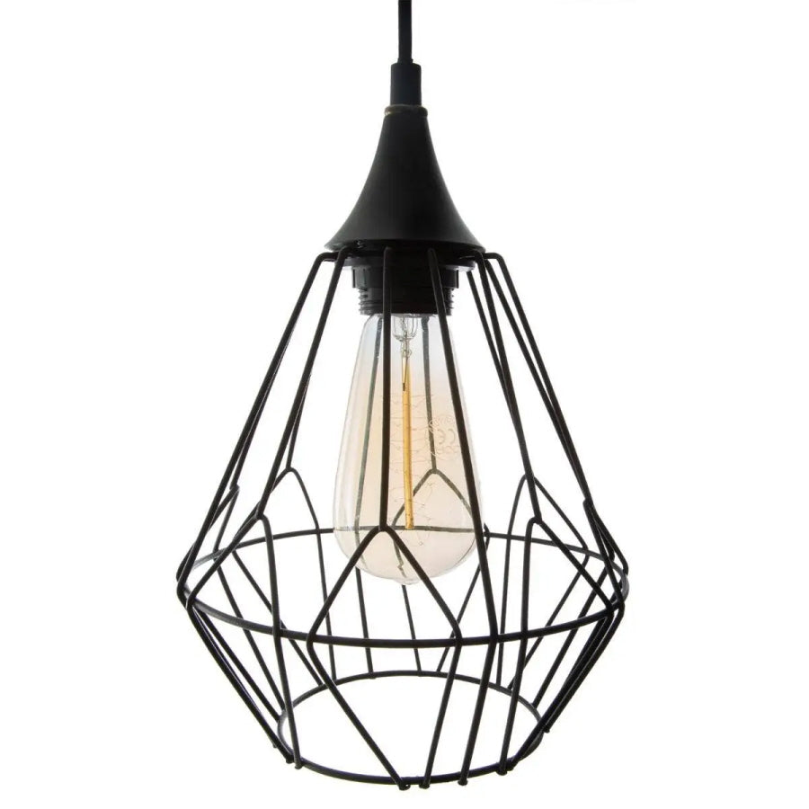 Atmosphera industriële hanglamp zwart – metalen draadkooi, Ø 24,5 cm – foto 4