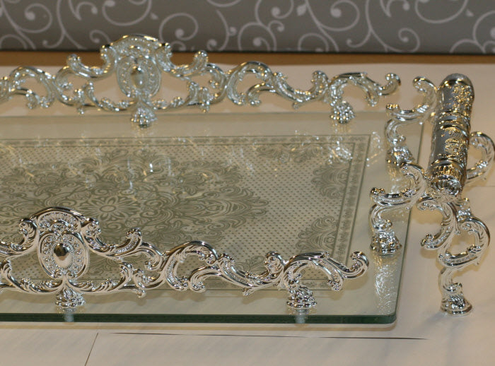 Square Glass Tray