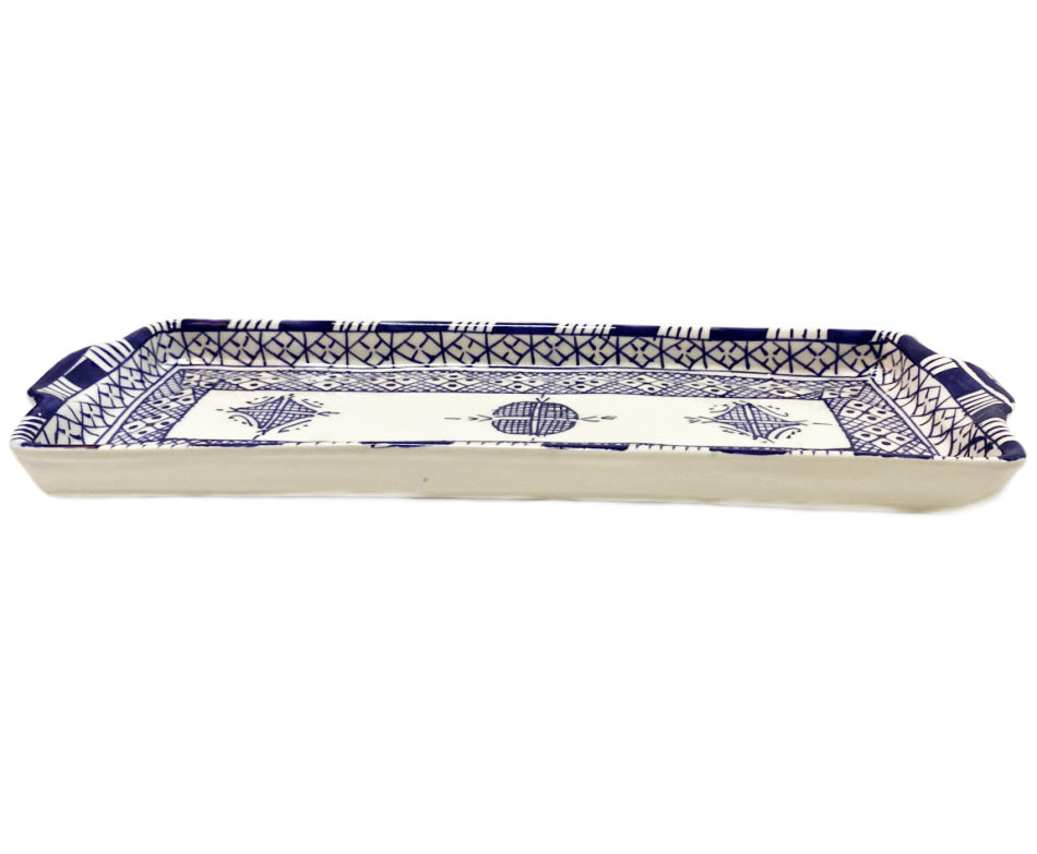 Earthenware rectangular dish