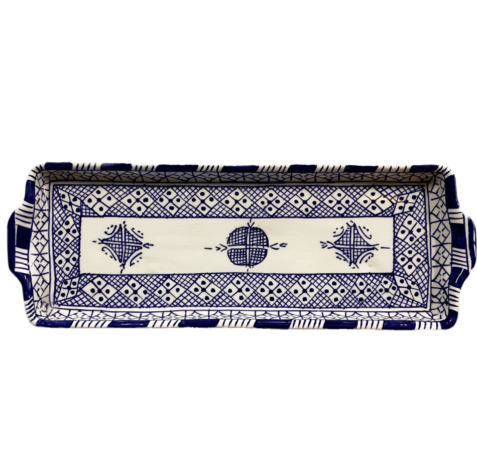 Earthenware rectangular dish
