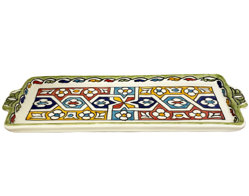 Plat rectangulaire marocain en céramique