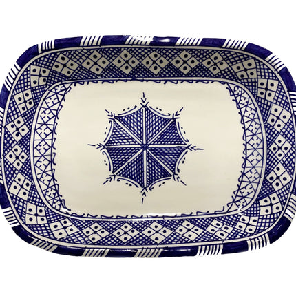 Keramikschale quadratisch fes blau