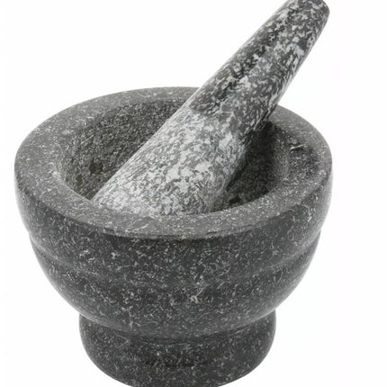 Kinghoff Granitmörser- und Stößel-Set – Ø 14 x 8 cm