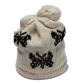 Beanie Butterfly Sand-colored