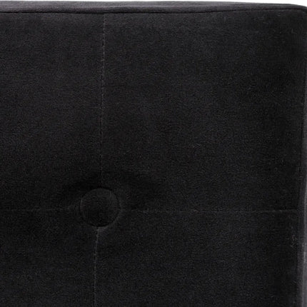 Atmosphera Pouf/Hocker/Fußhocker – Aufbewahrungsbox – Schwarz – PU/MDF – 38 x 38 cm – faltbar