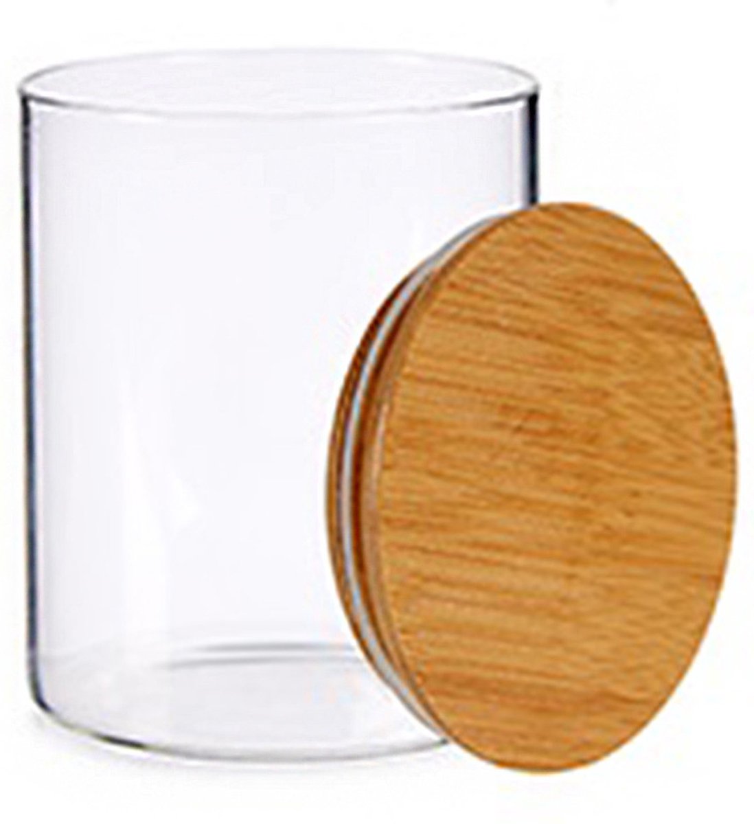 Pot de rangement/boîte de conservation de luxe en verre 870 ml