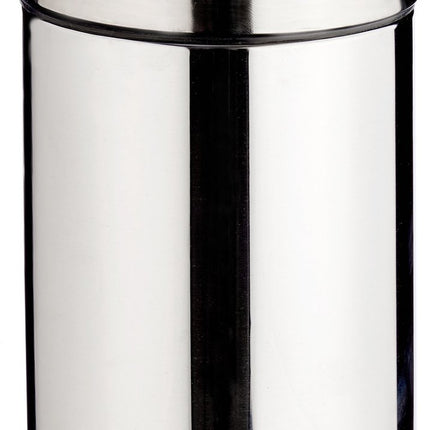 Mülleimer/Tretmülleimer silber 12 Liter, 25 x 39 cm