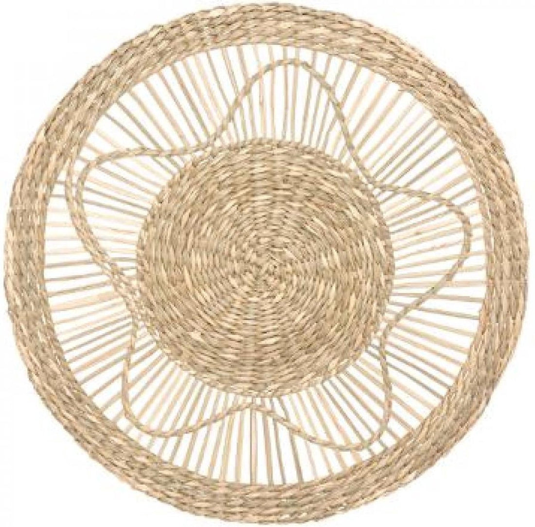 Atmosphera wanddecoratie set 3-delig van zeegras – Ø 38, 28 en 18 cm – foto 2