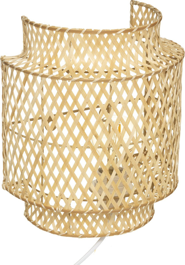Atmosphera Wandleuchte Liby Bambus natur – Ø 23 cm – Leuchte