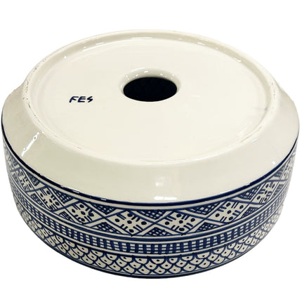 Marokkanisches Keramikwaschbecken 28 cm blau