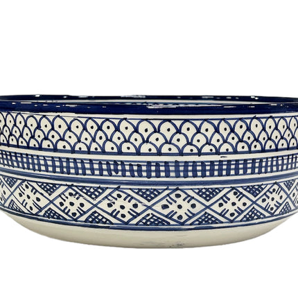 Marokkanisches Keramikwaschbecken 28 cm blau