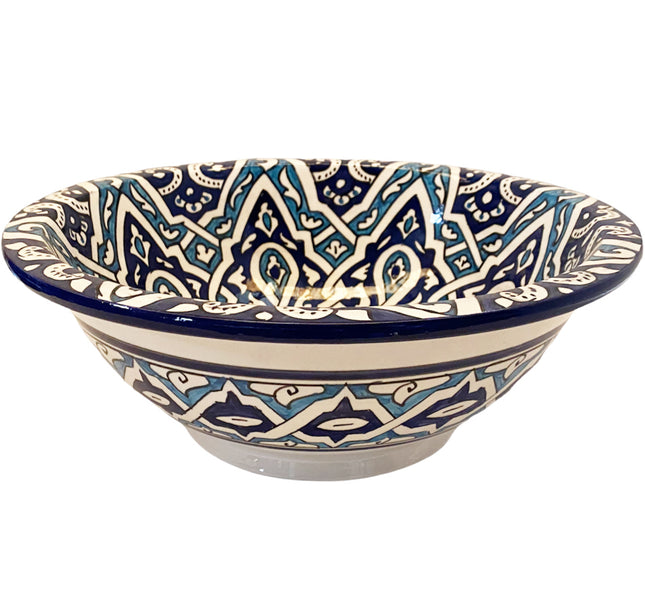Marokkaanse keramische wastafel waskom Ø 30 cm rond