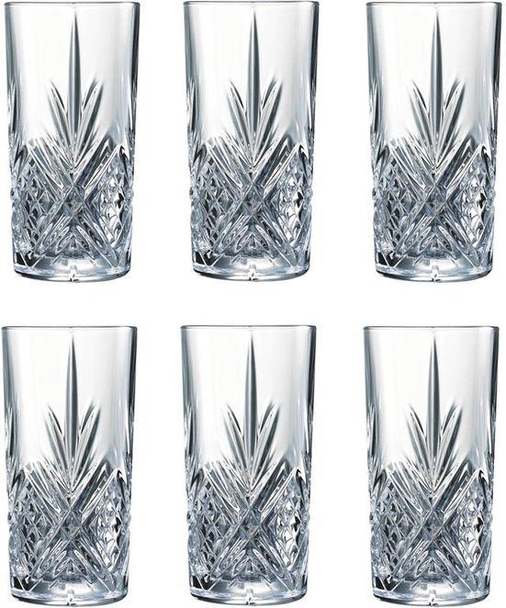 Broadway long drink glasses 28cl, set of 6