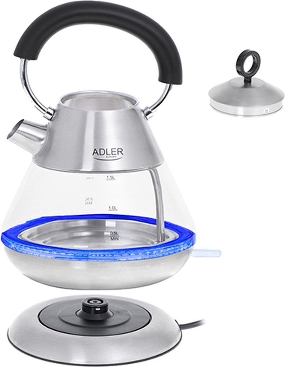 Electric Kettle - Glass - 1.5 litre - Syrix