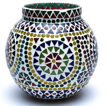 Mosaik Teelichthalter mehrfarbig 18 CM
