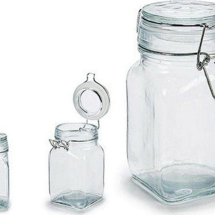 Weckpotten 250 ML Glas/staal Transparant 3 Stuks
