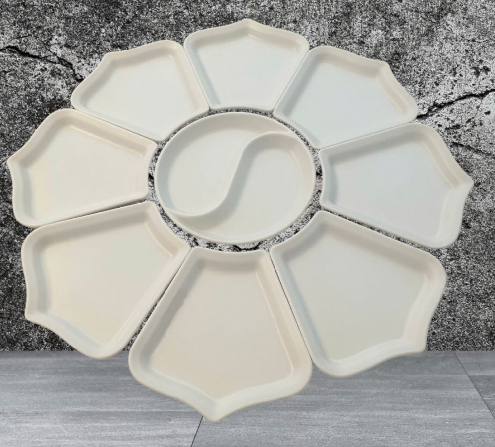 9-piece serving set - Melamine - 66 cm