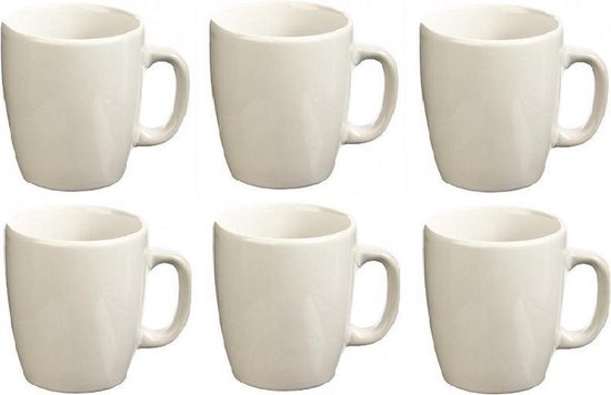 Secret de Gourmet Senseo mokken 160 ml – set van 6, wit, rood of mintgroen – foto 4