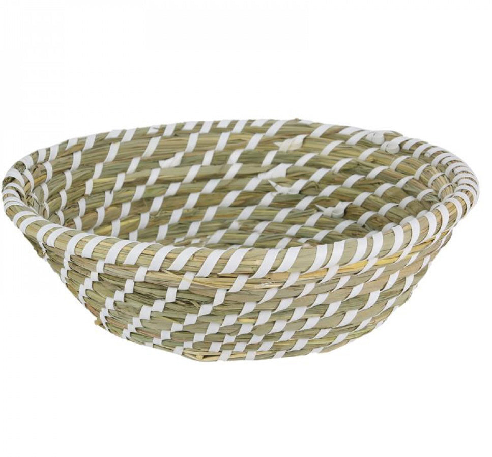 white wicker basket 25cm