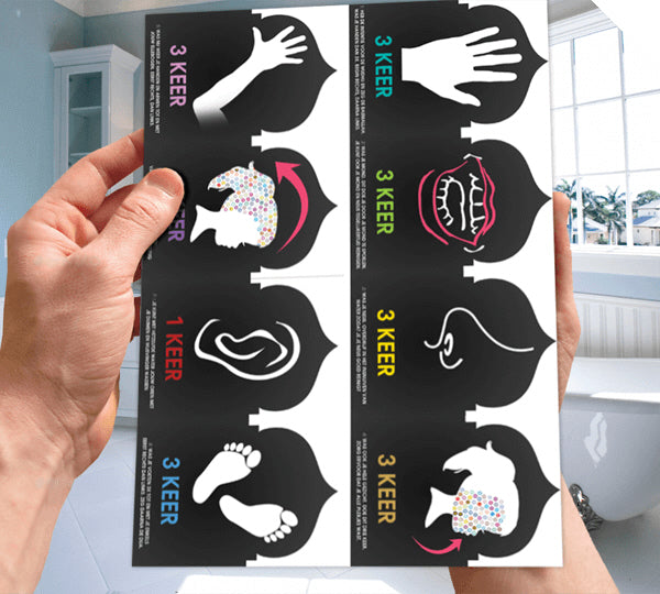 Wudu stickers (ritual ablution)
